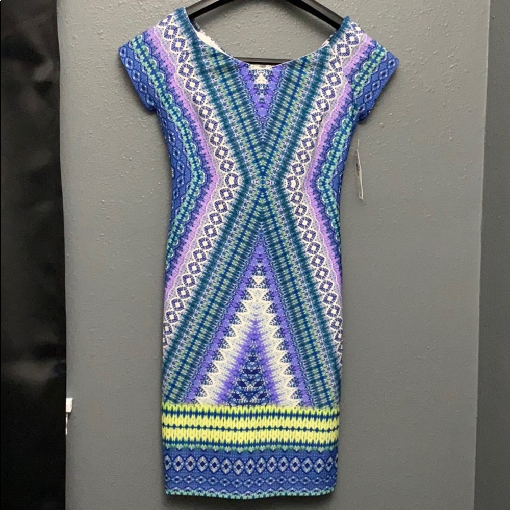 BISOU BISOU PATTERN DRESS